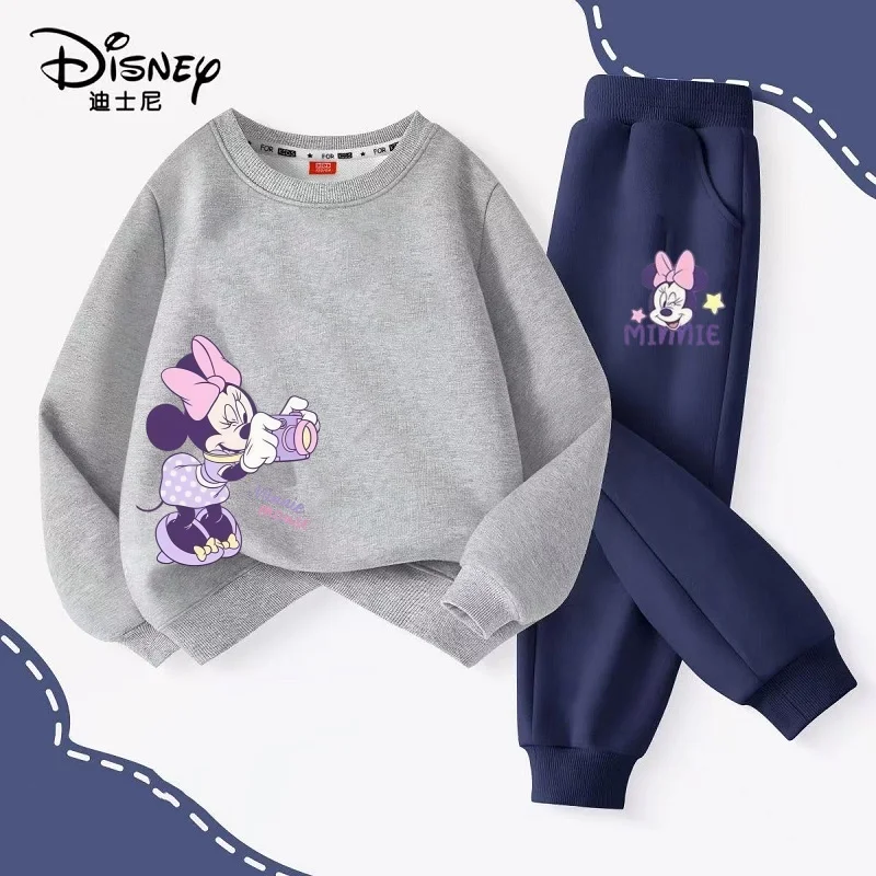 Autumn Baby Girls Boys Clothes Set Children Disney Minnie Printing Sweatshirt Top and Pants Bottom 2Pieces Suit Cotton Tracksuit - Image 5
