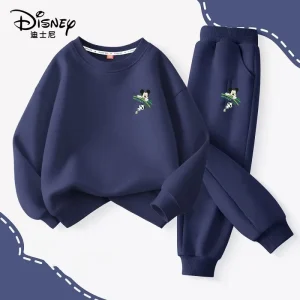 Autumn Baby Girl Boy Clothes Set Children Disney Mickey Printing Sweatshirt Top and Pants Bottom 2 Pcs Suit Cotton Tracksuit