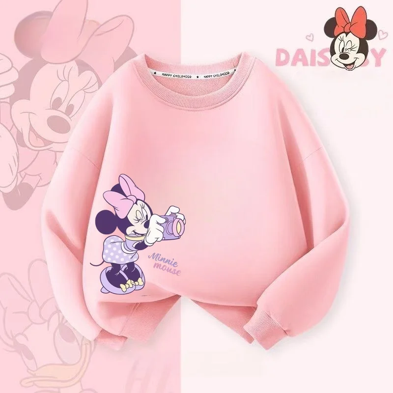 Autumn Baby Girls Boys Clothes Set Children Disney Minnie Printing Sweatshirt Top and Pants Bottom 2Pieces Suit Cotton Tracksuit - Image 6