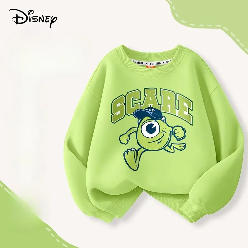 Winter Children Boy Clothes Disney Cartoon Lovely Printing Sweatshirts Pullover Kid Girls Long Sleeves T-shirts Children's Tops